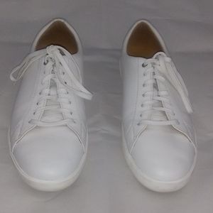 COLE HAAN MEN’S white leather sneakers